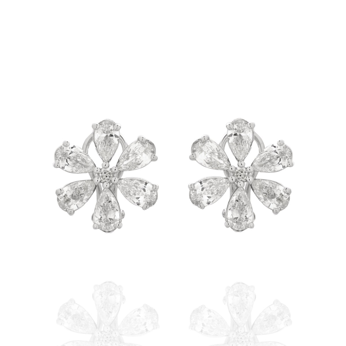 Diamond and 14K Earrings