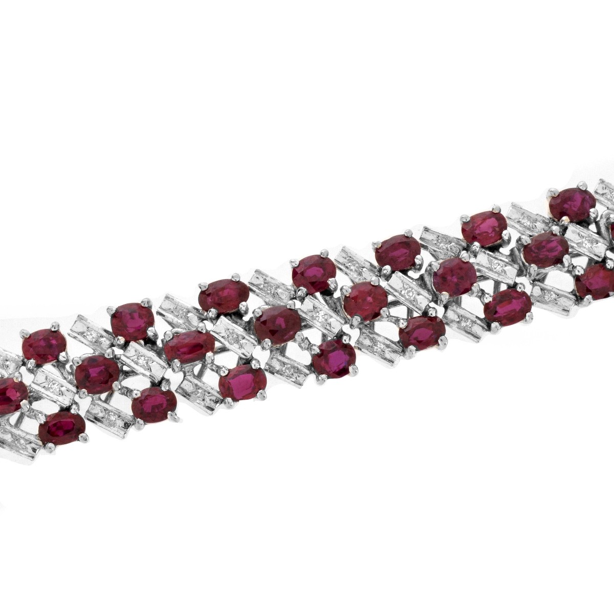 Ruby, Diamond and 18K Bracelet