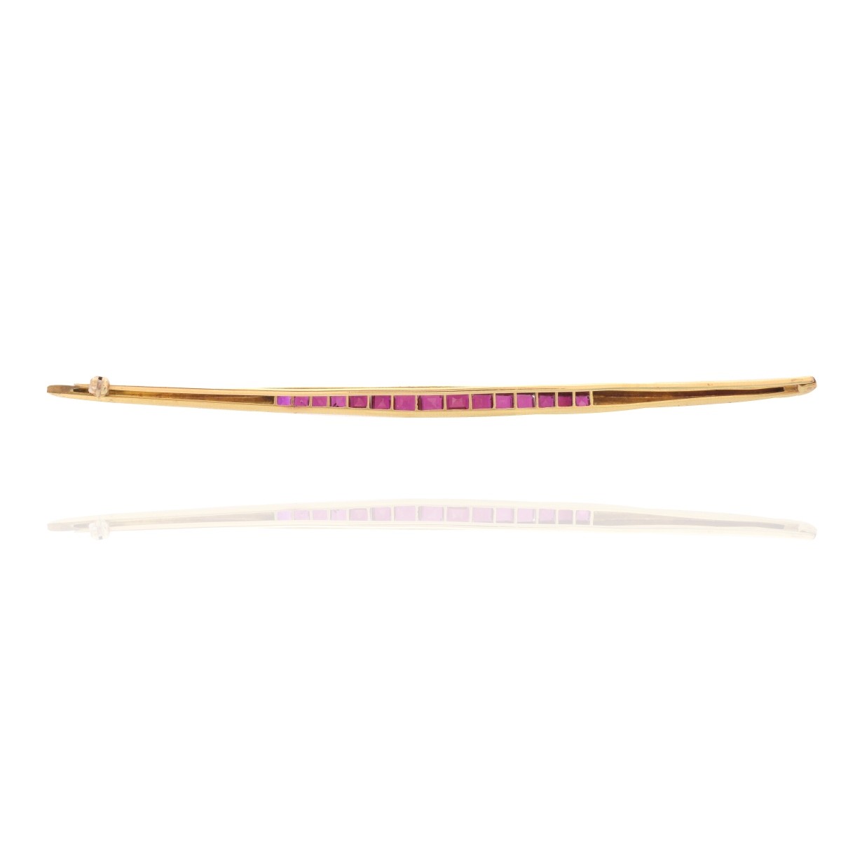 14K and Ruby Bar Pin