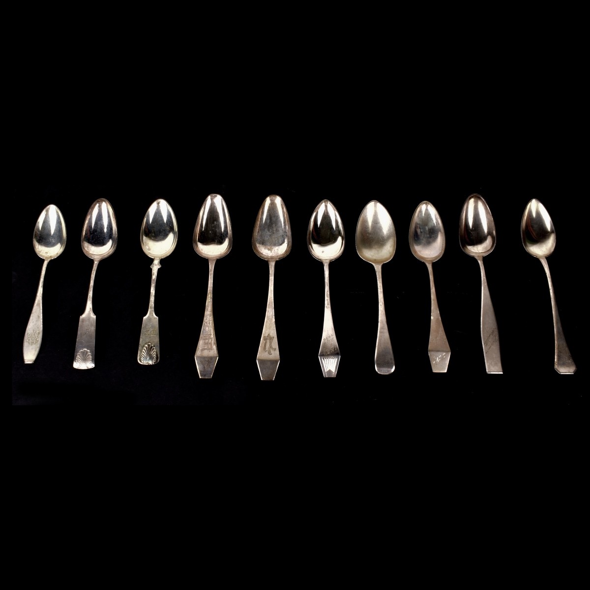 Assorted Silver Spoons