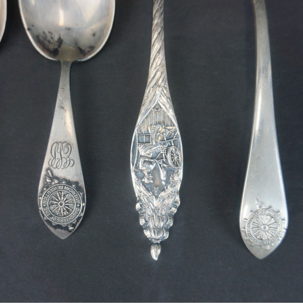 DAR Silver Souvenir Spoons