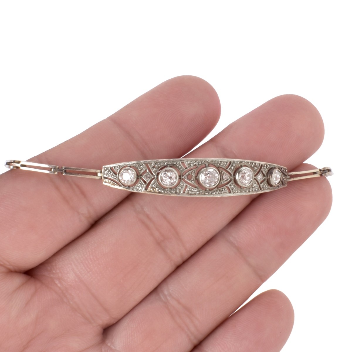 Diamond and 14K Bracelet