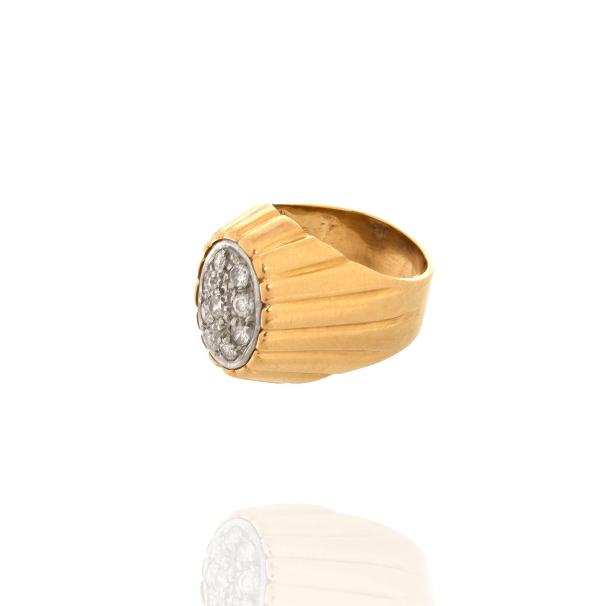 Diamond and 18K Ring