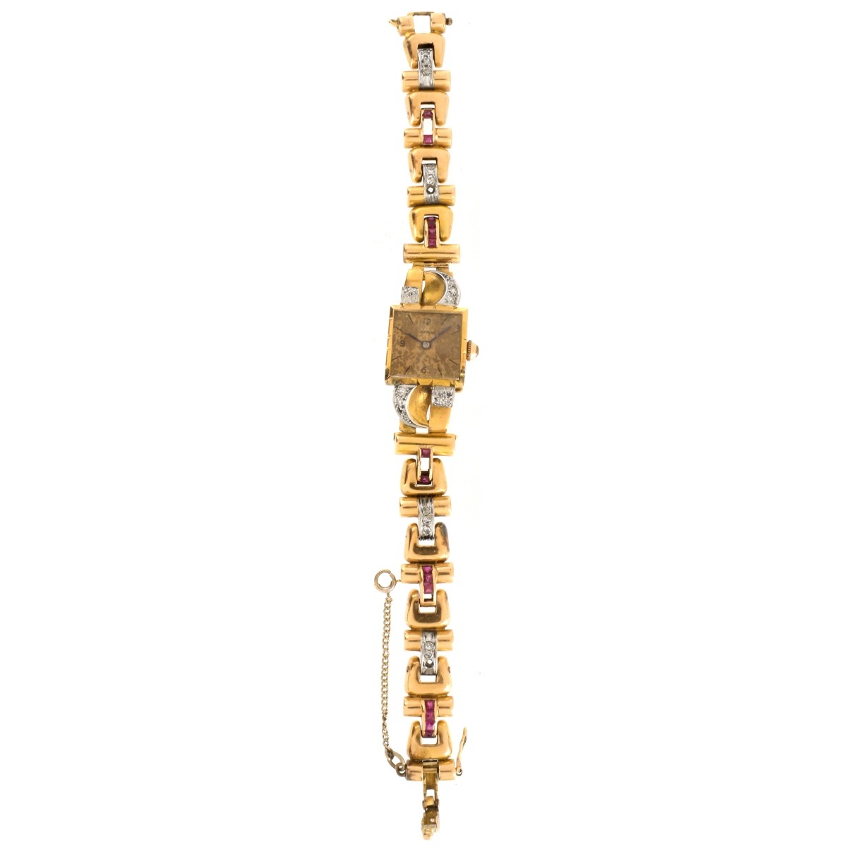 Mervos 18K Watch with Gemstones