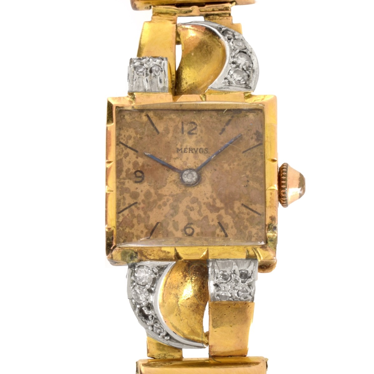 Mervos 18K Watch with Gemstones