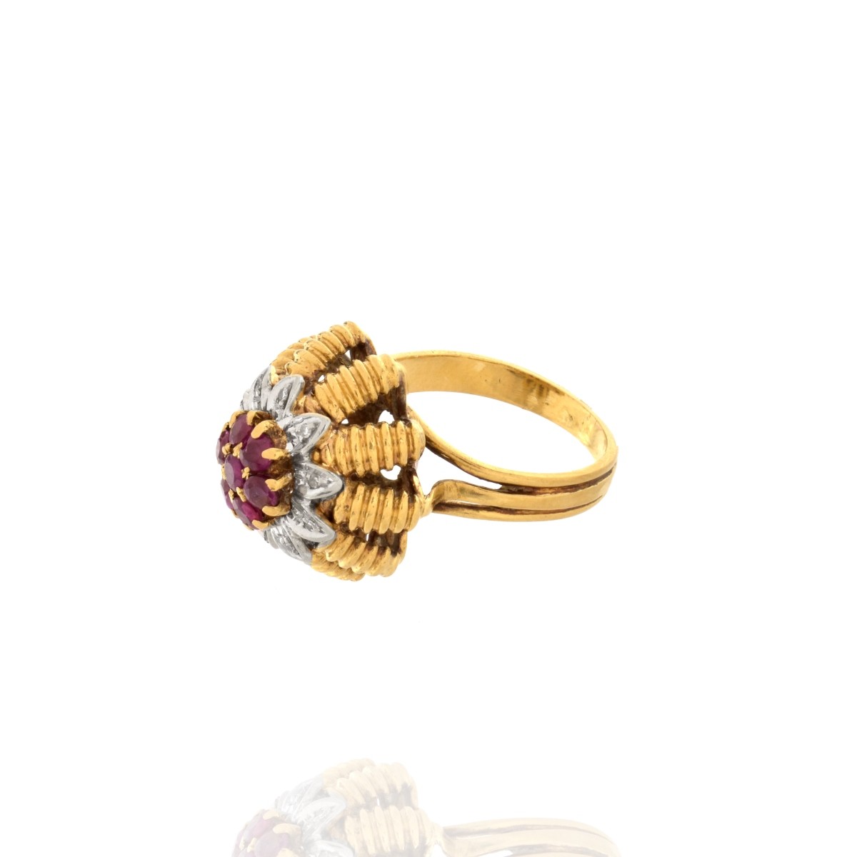 Ruby, Diamond and 18K Ring