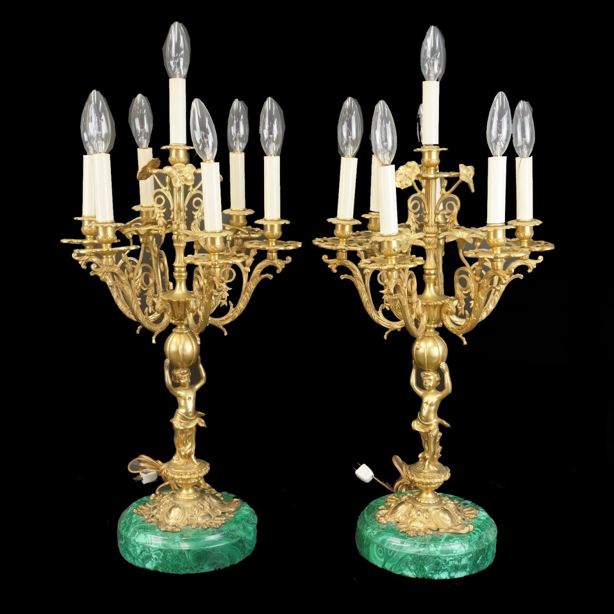 Pair of Empire Style Candelabra