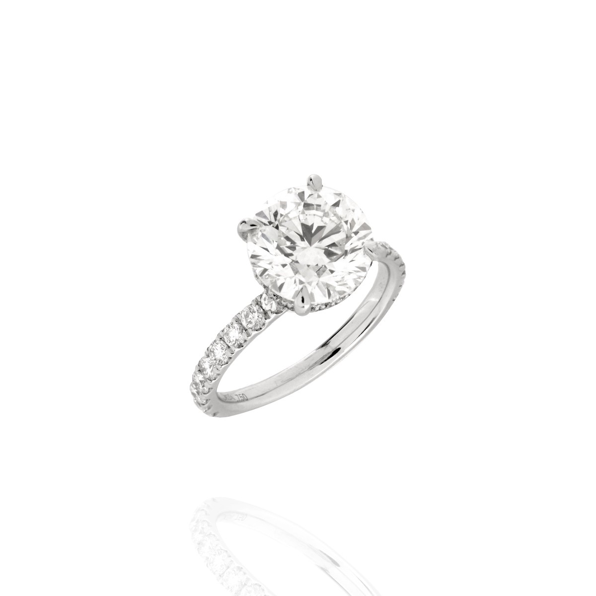 GIA Diamond and 18K Ring