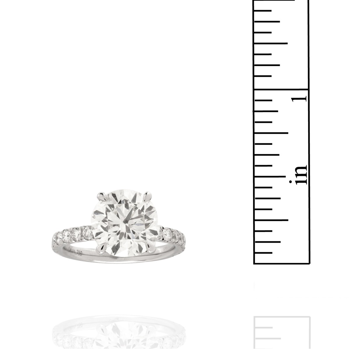 GIA Diamond and 18K Ring