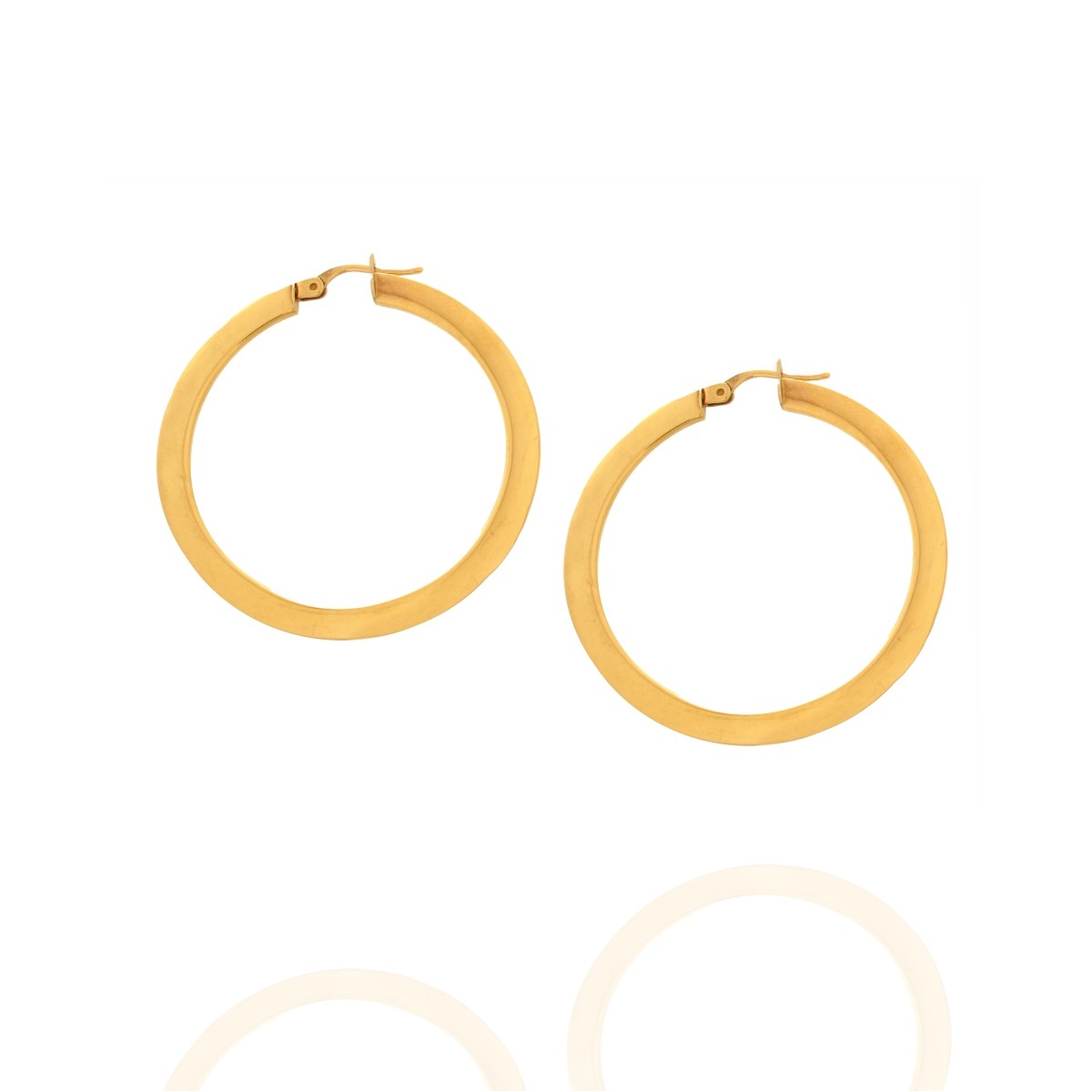 18K Hoop Earrings