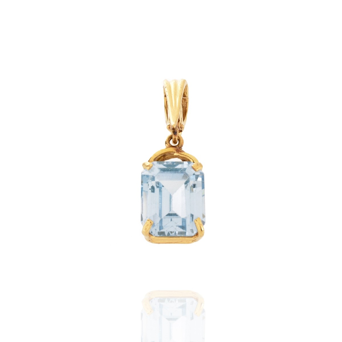 Topaz and 14K Pendant