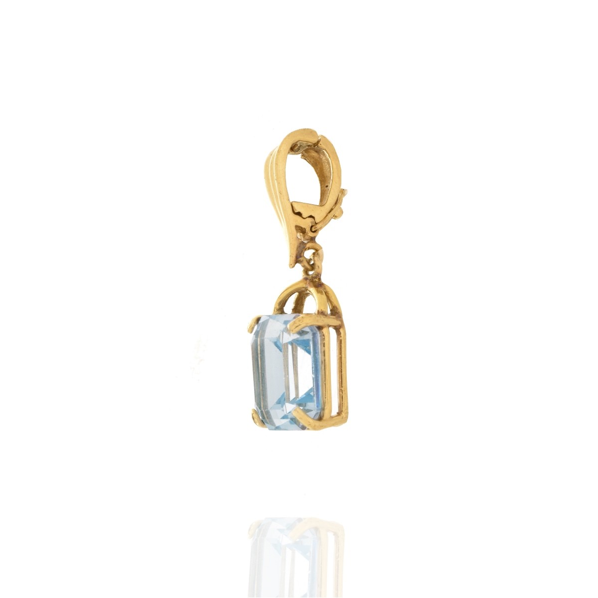 Topaz and 14K Pendant