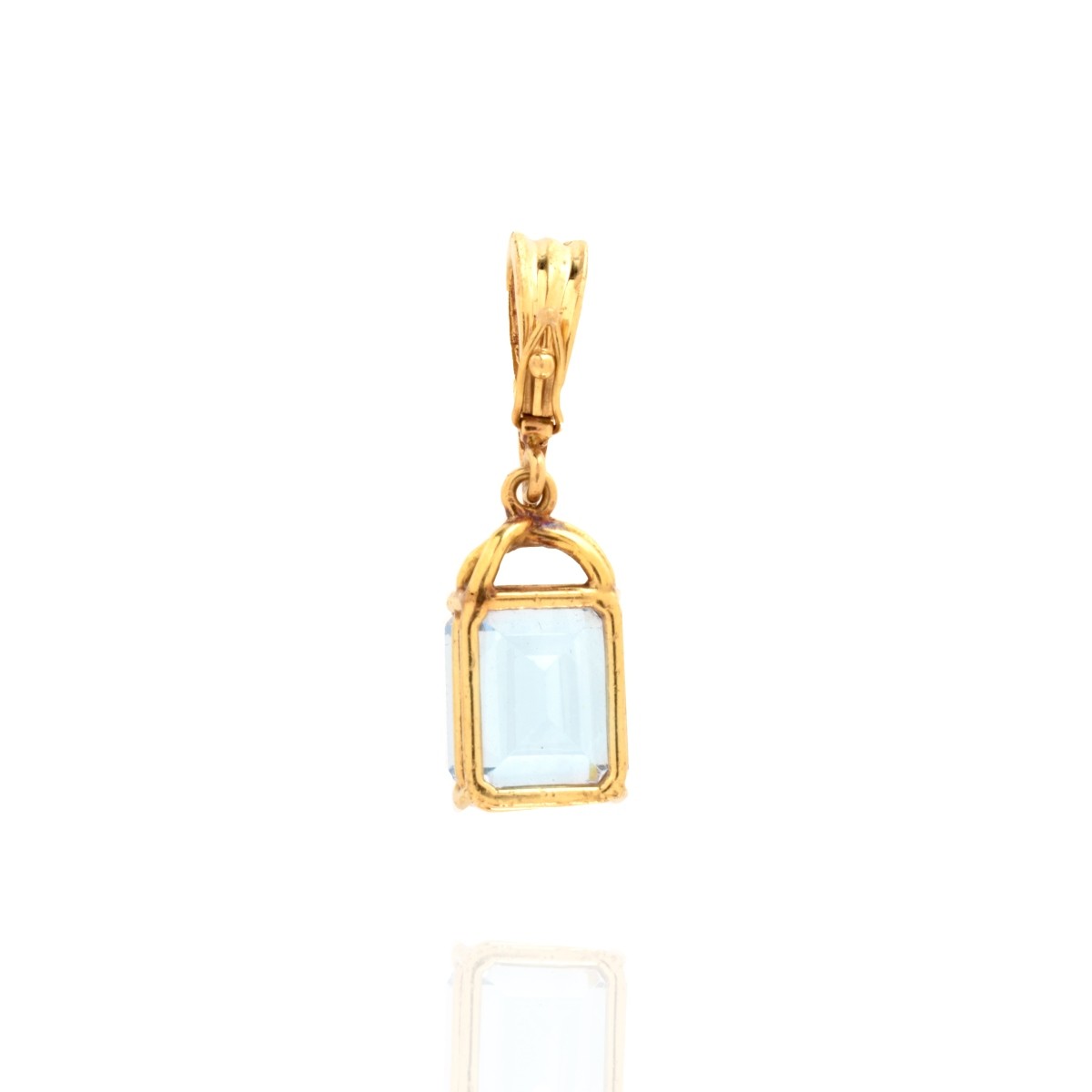 Topaz and 14K Pendant