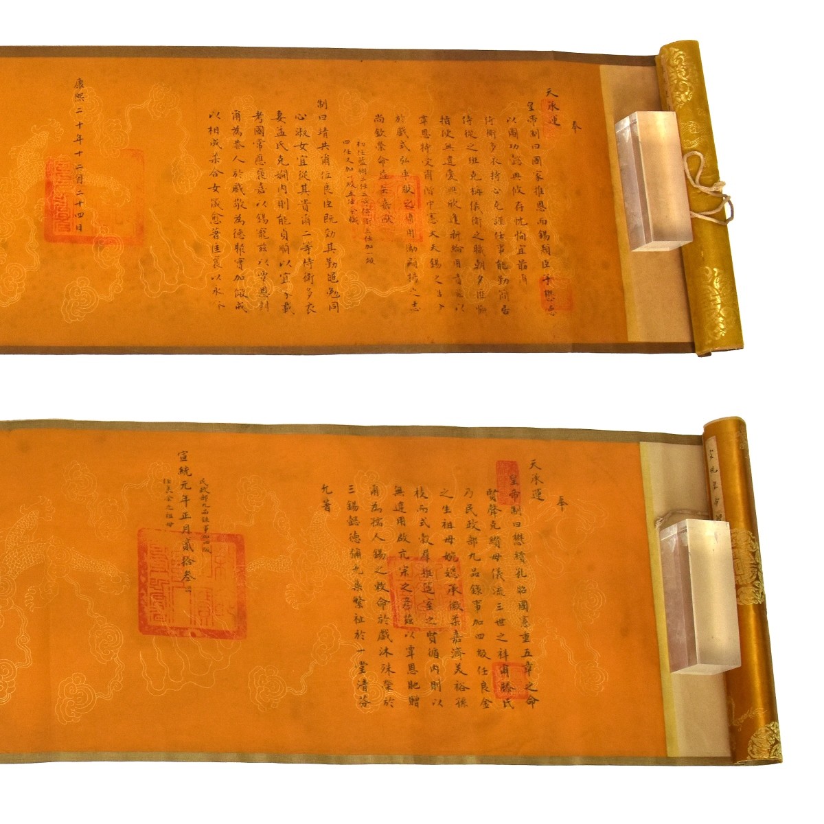 Chinese Imperial Edict Scrolls