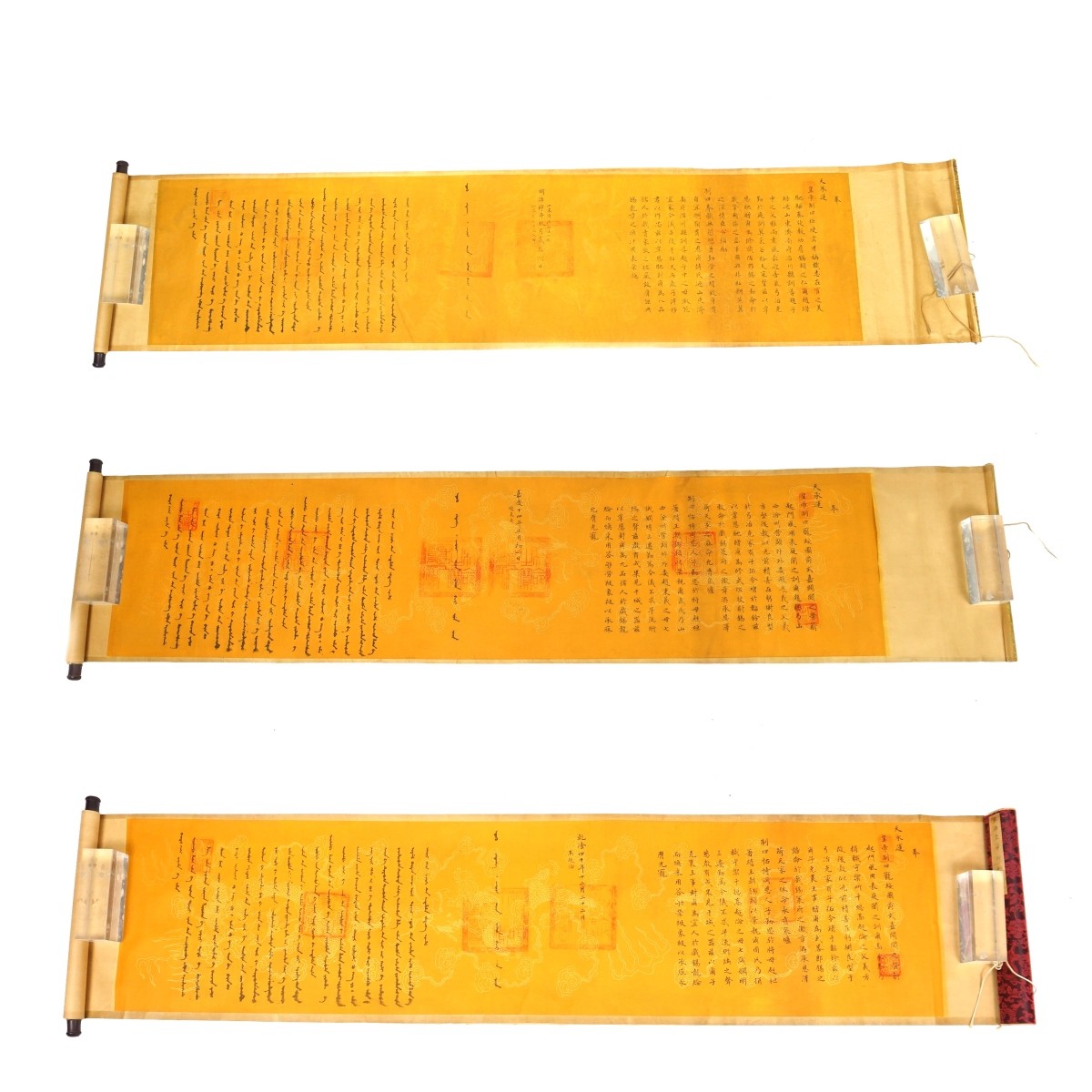 Chinese Imperial Edict Scrolls