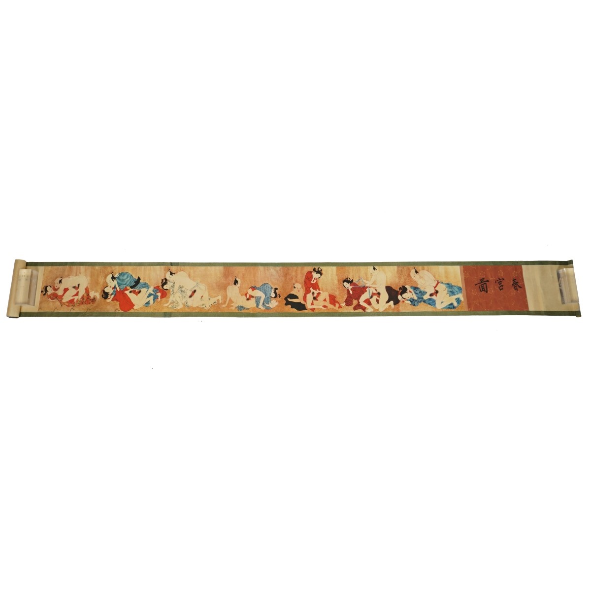 Japanese Shunga Erotic Scroll