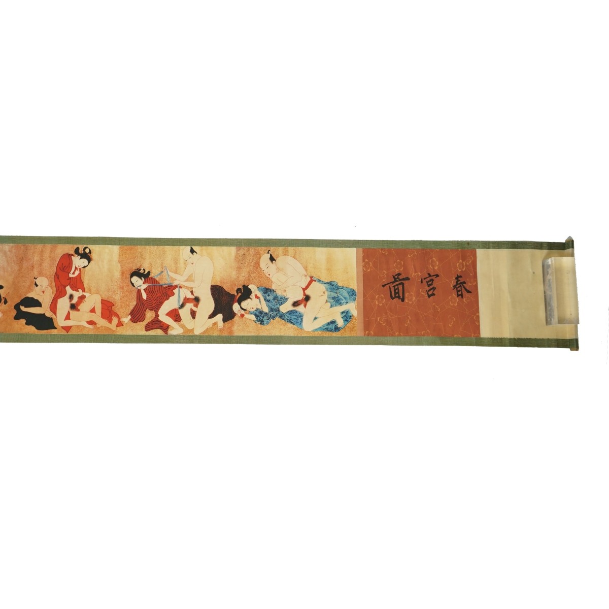 Japanese Shunga Erotic Scroll