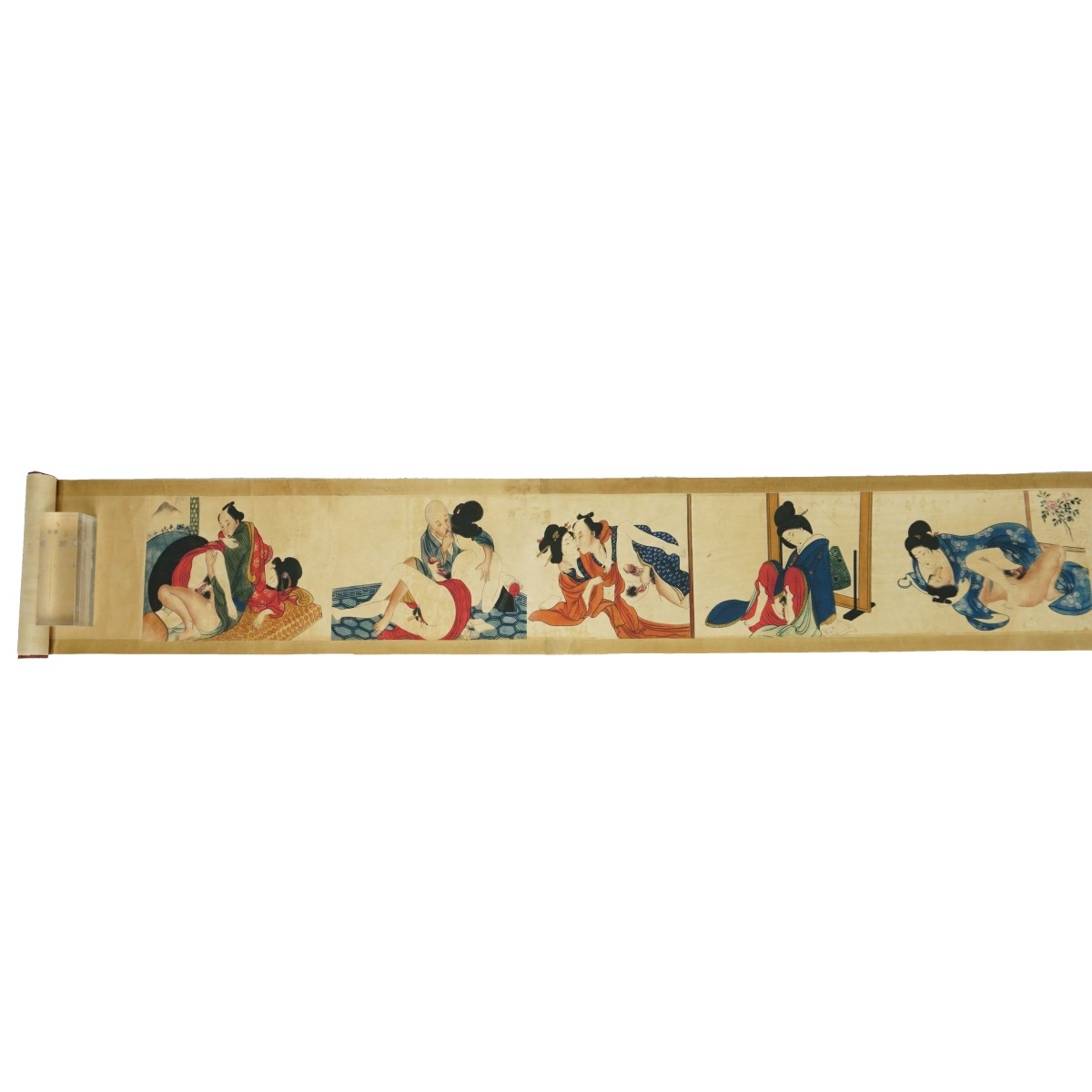 Japanese Shunga Erotic Scroll