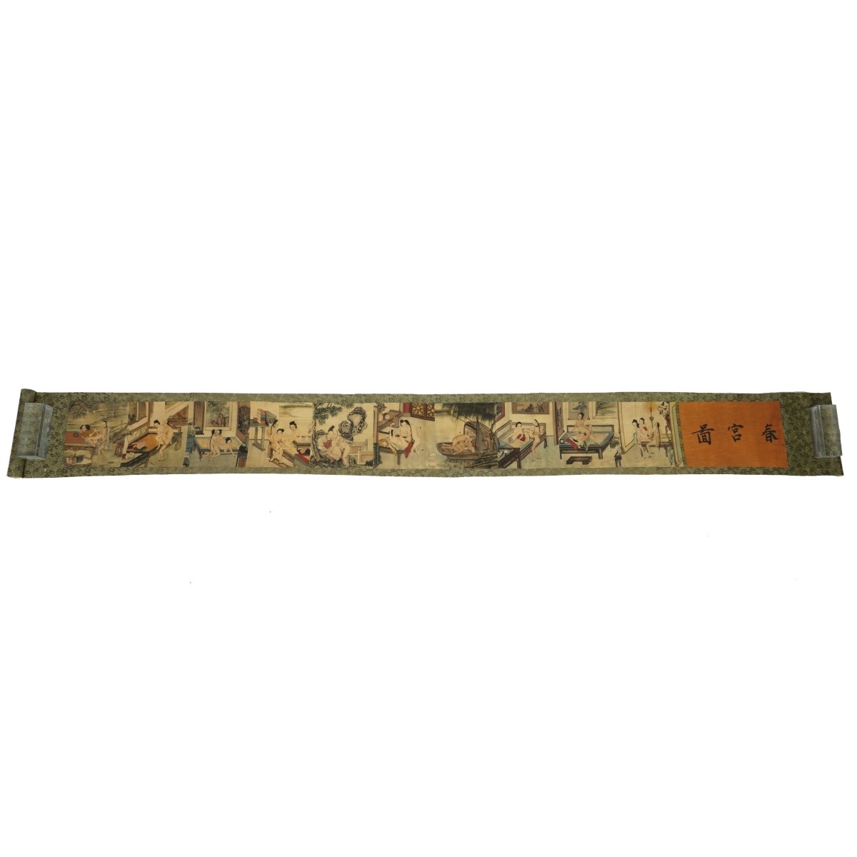 Japanese Shunga Erotic Scroll