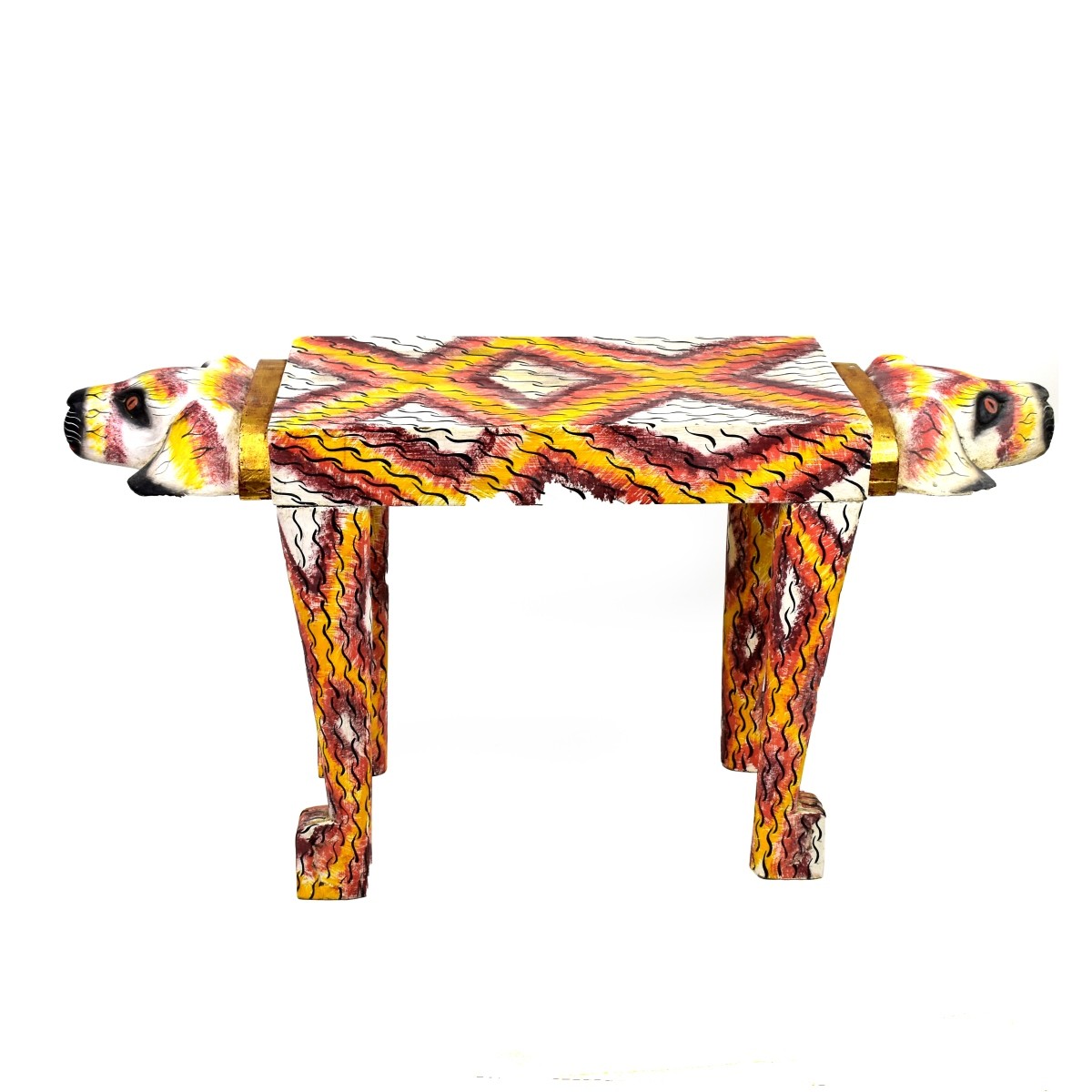 Folk Art Bench