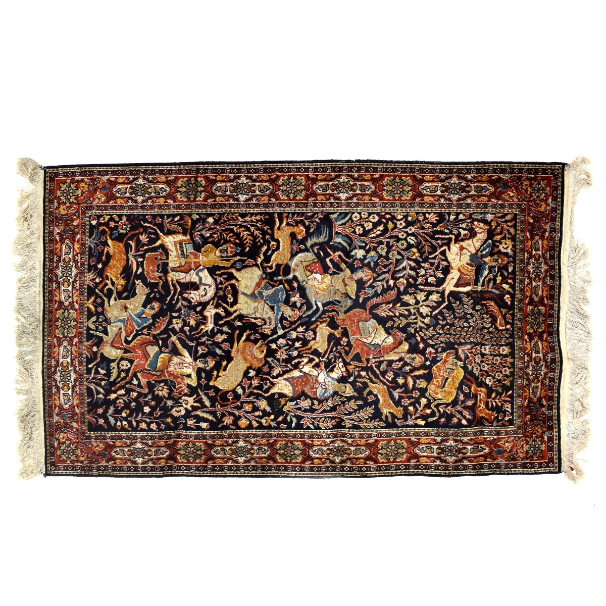 Kashmir Qum Silk Rug