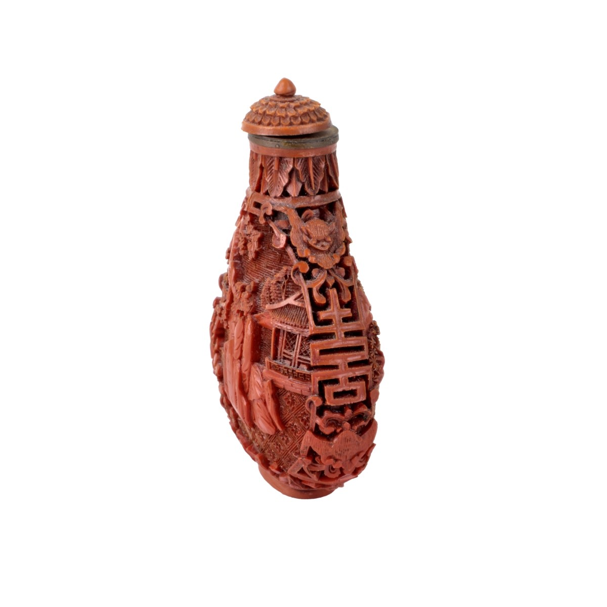 Chinese Cinnabar Snuff Bottle