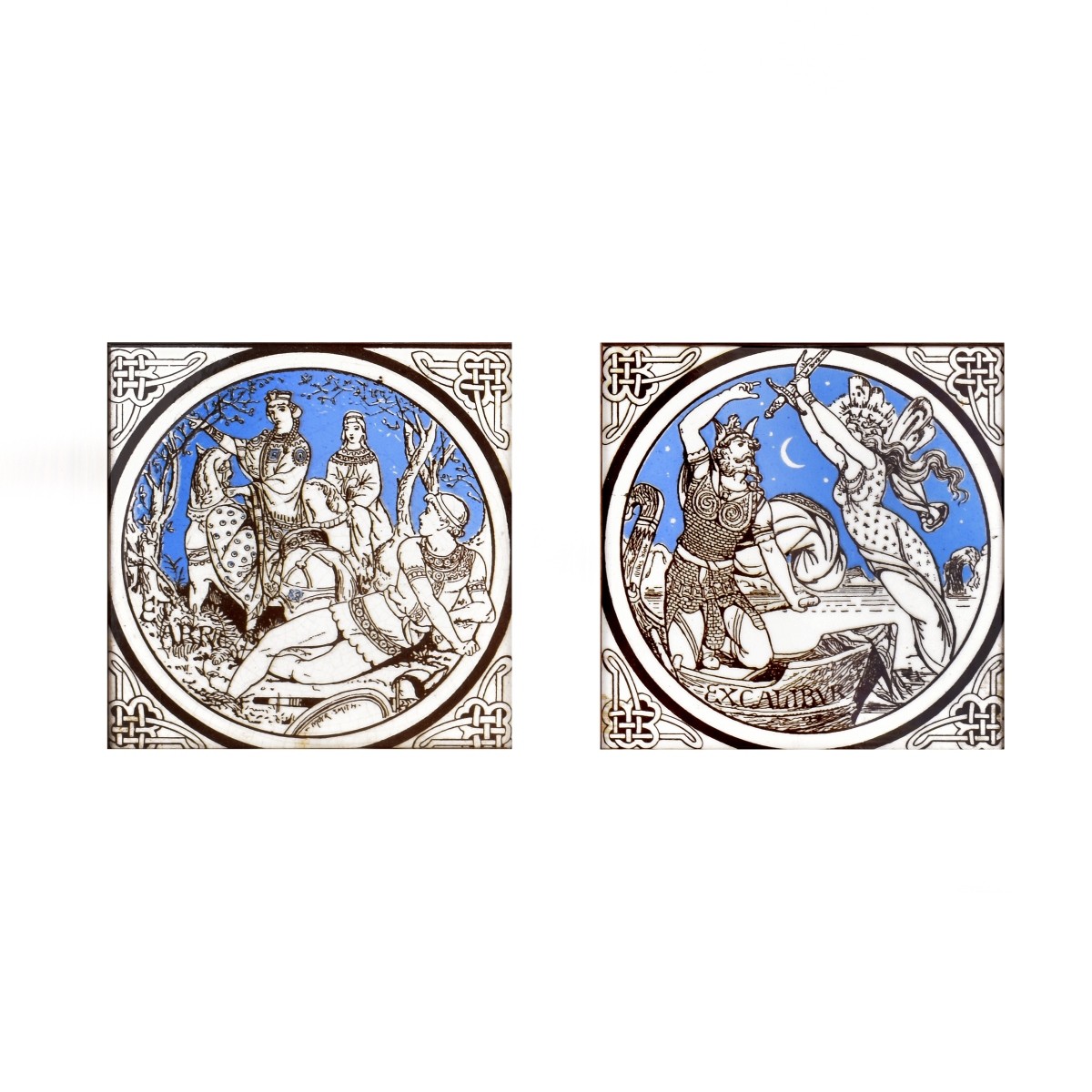 Pair of Minton Plaques