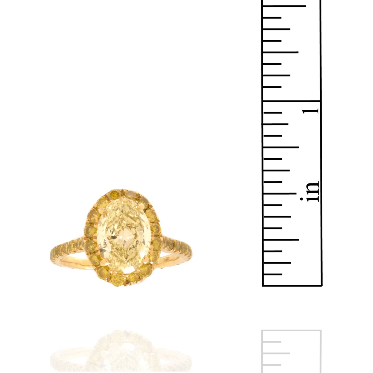 GIA Diamond and 18K Ring