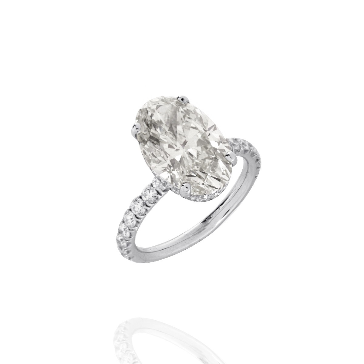 GIA Diamond and 18K Ring