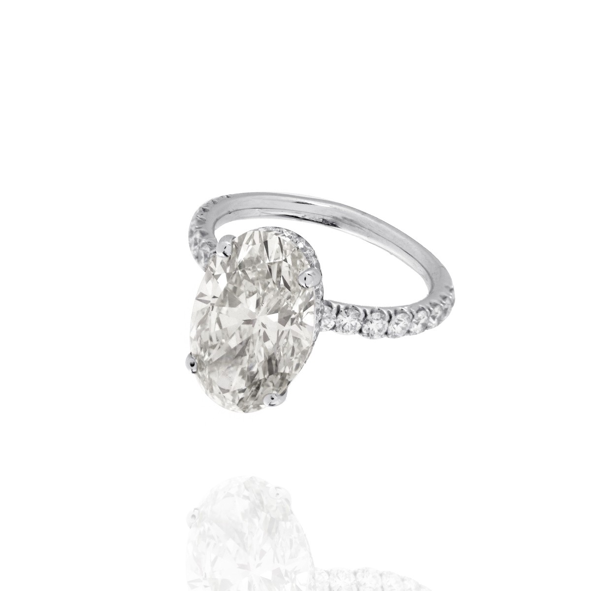 GIA Diamond and 18K Ring