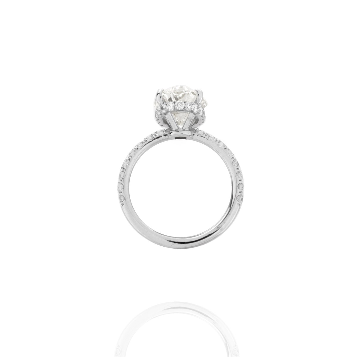 GIA Diamond and 18K Ring