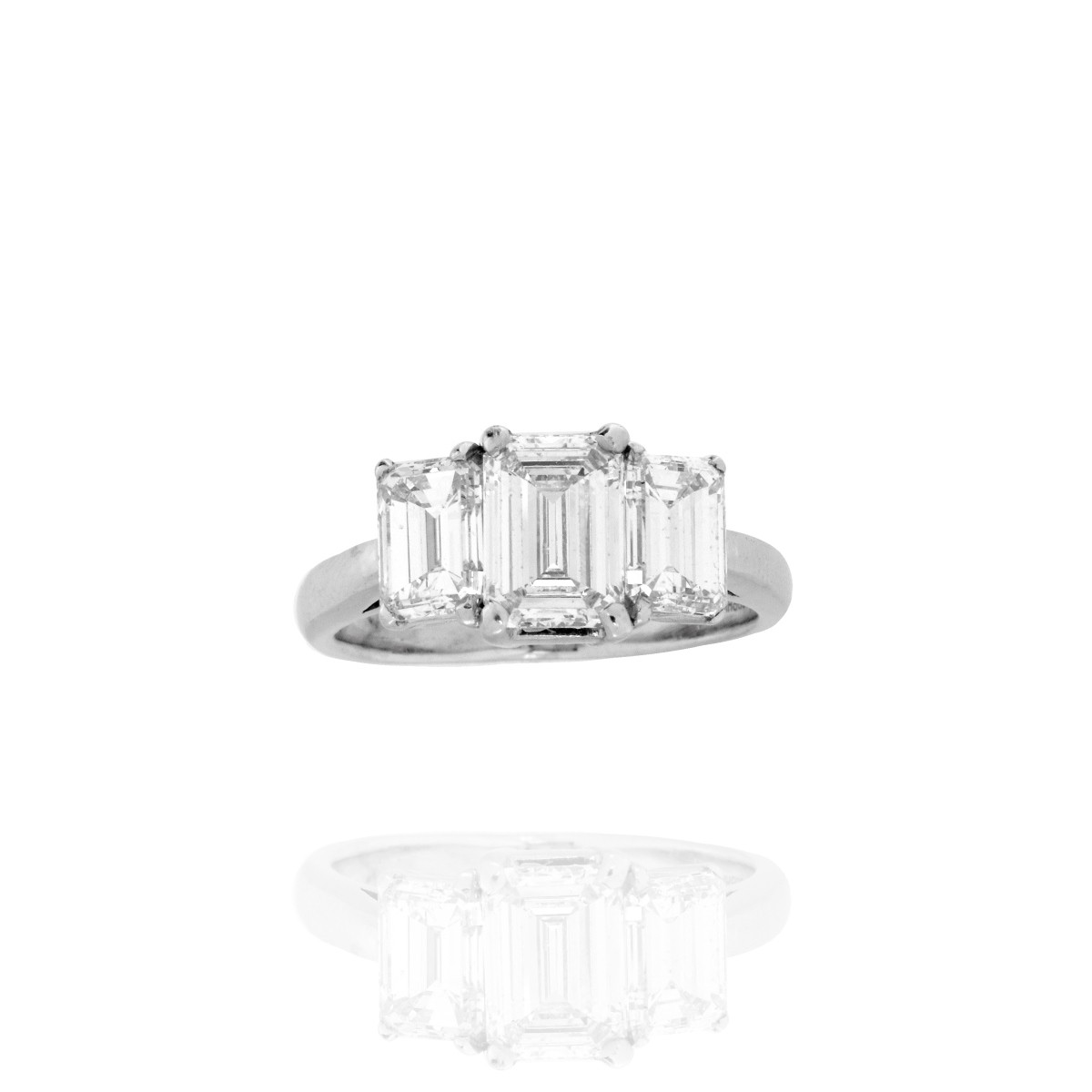 Diamond and Platinum Ring