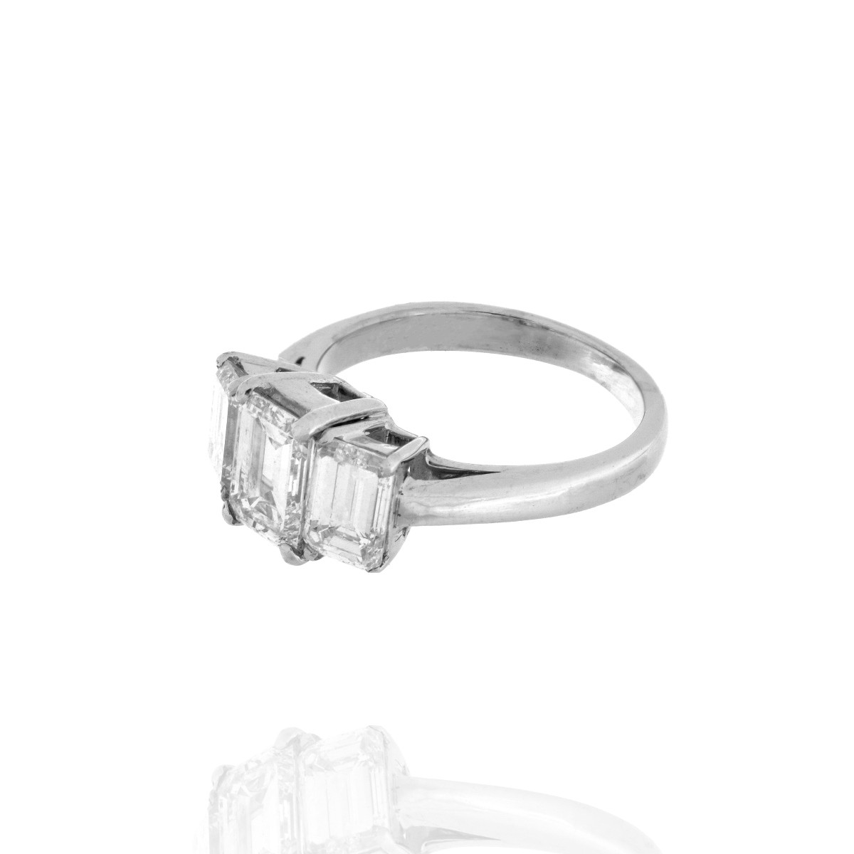 Diamond and Platinum Ring