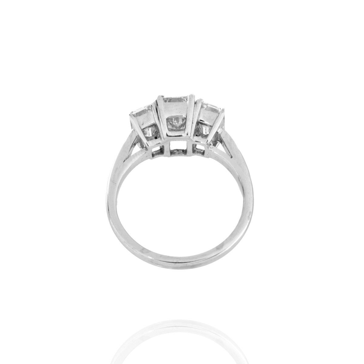 Diamond and Platinum Ring