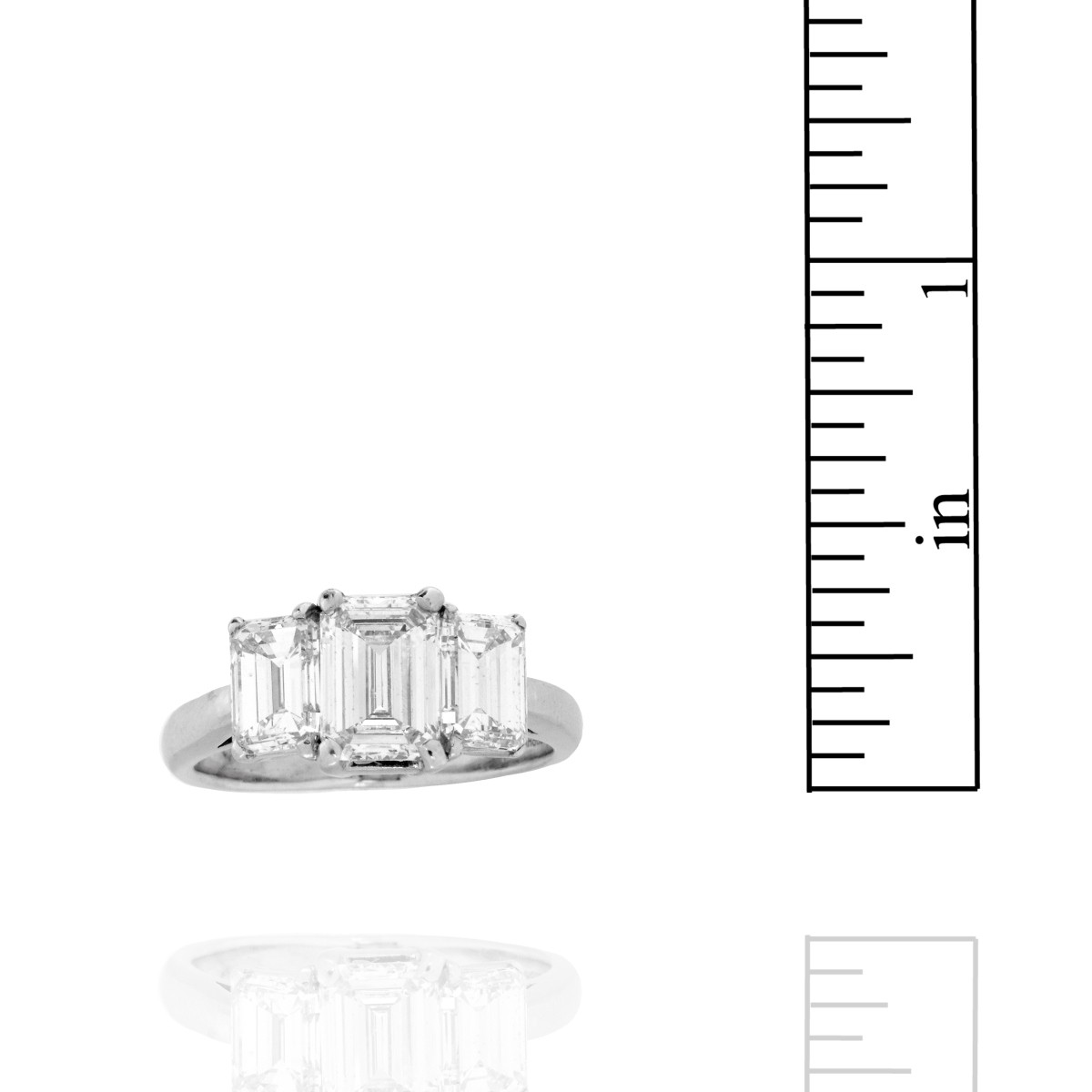 Diamond and Platinum Ring