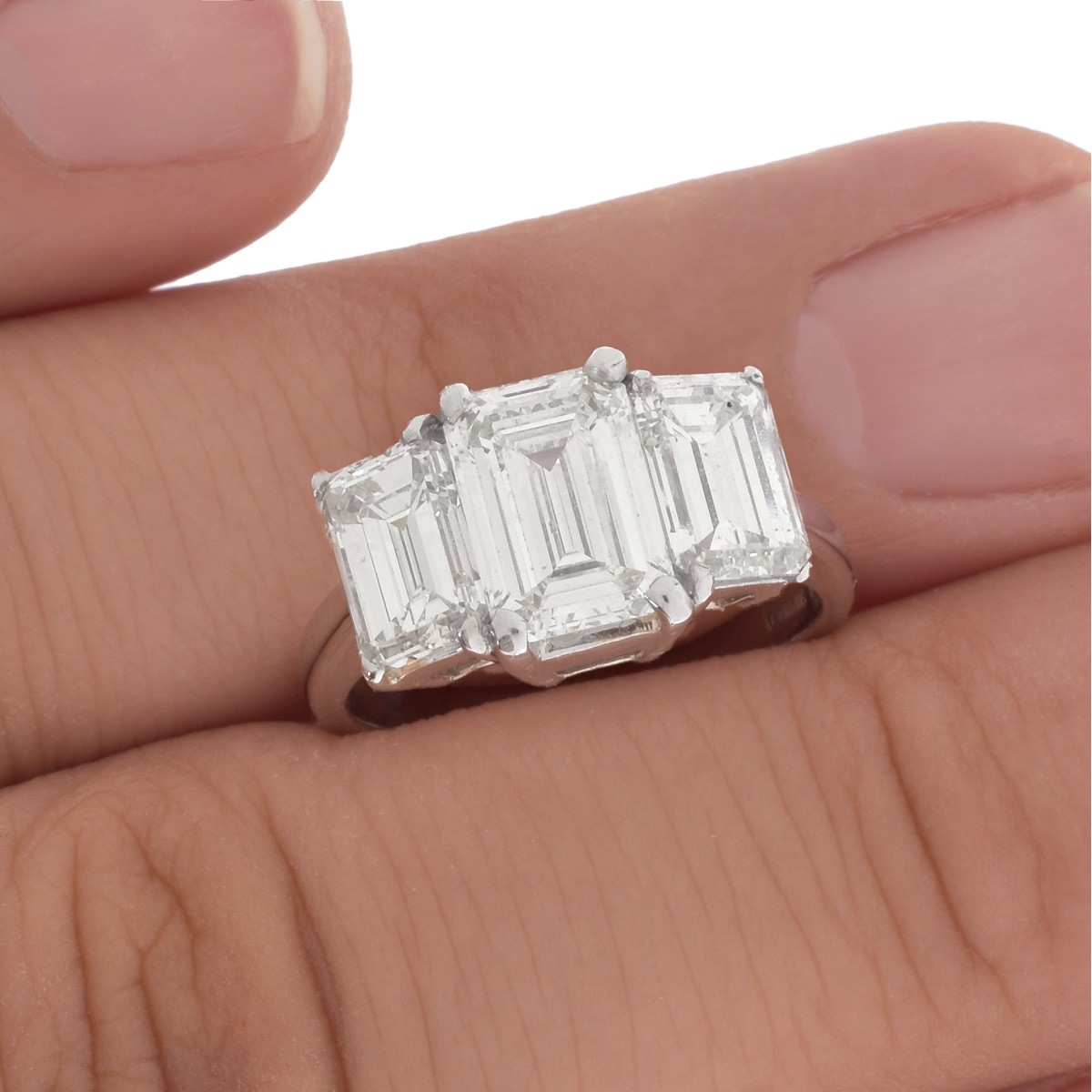 Diamond and Platinum Ring