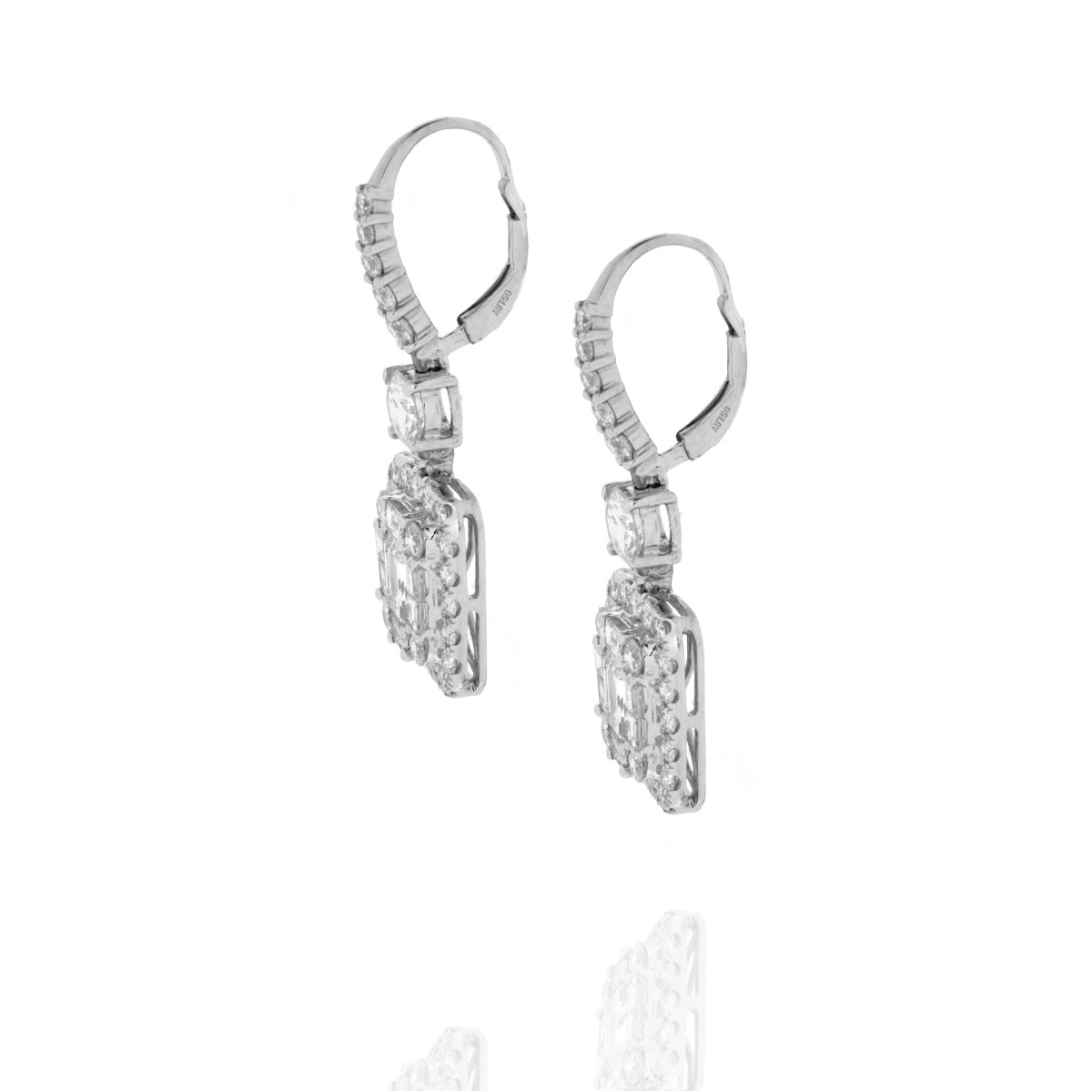 Diamond and 18K Earrings