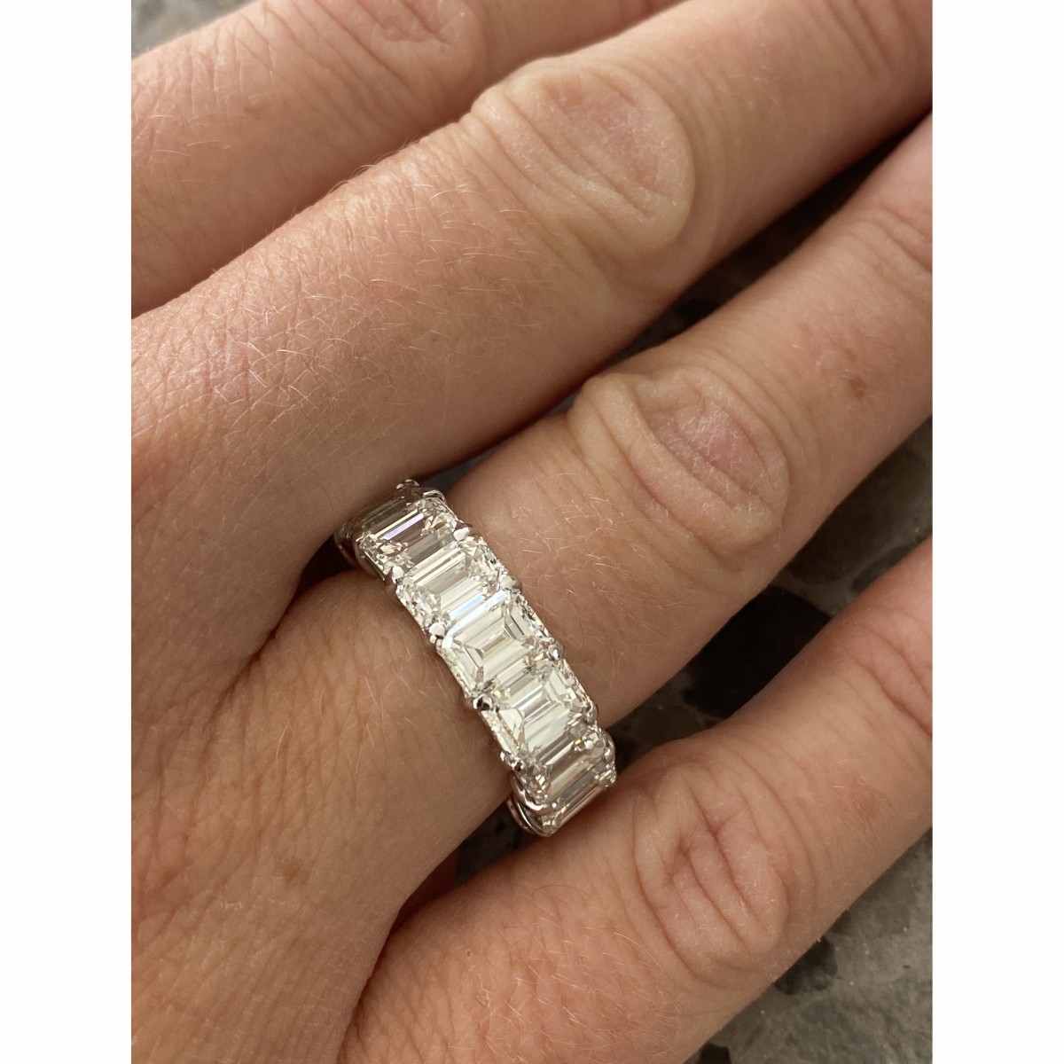 Diamond and Platinum Eternity Band