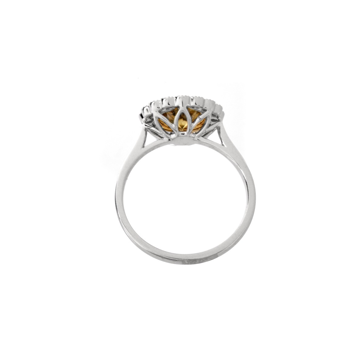 EGL Fancy Yellow Diamond Ring