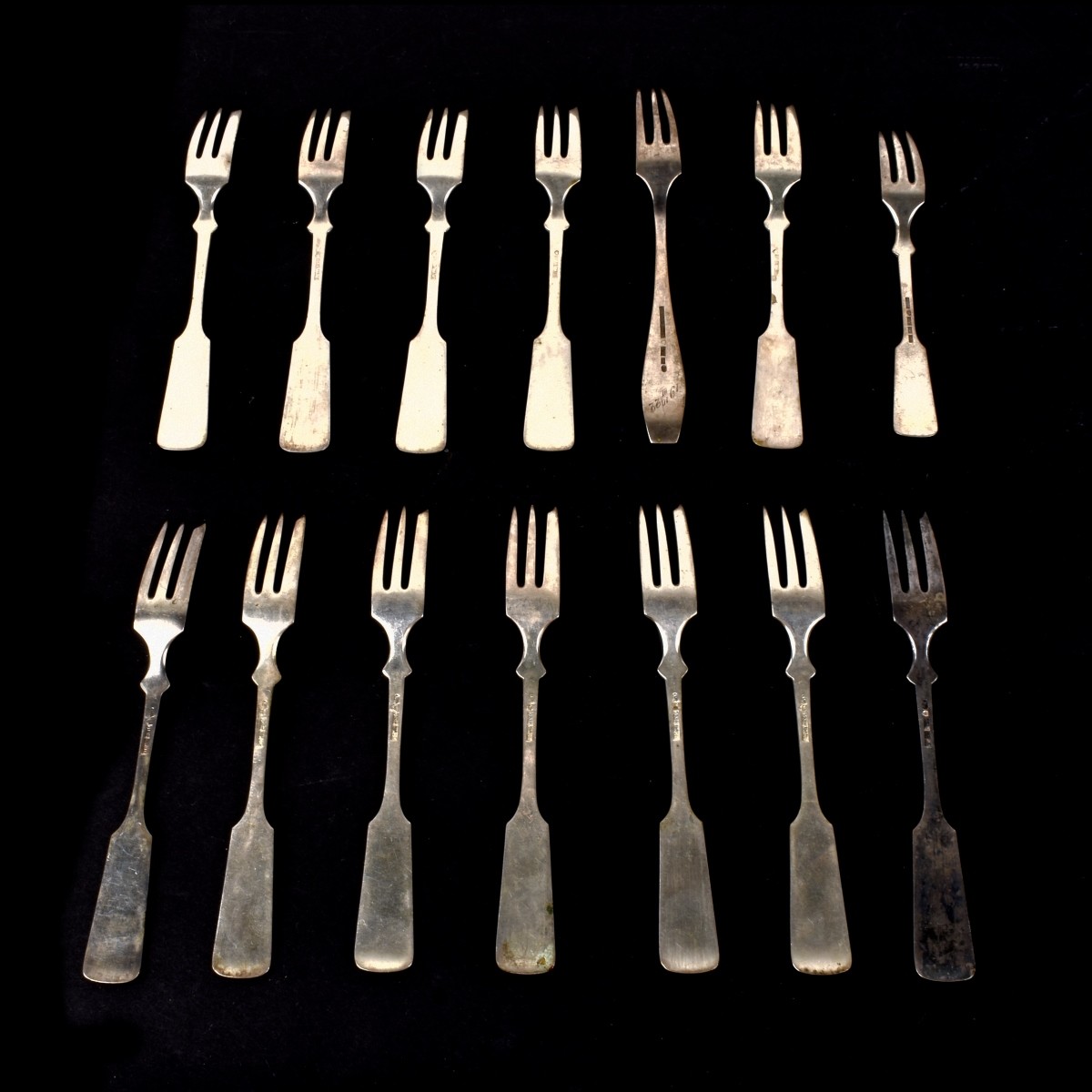 .813 Silver Seafood / Cocktail Forks