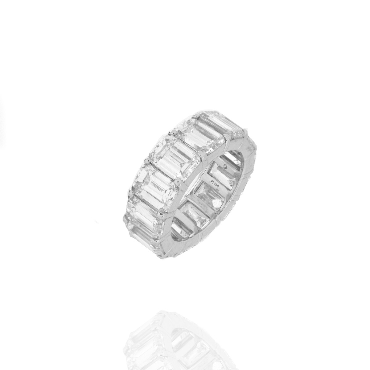 GIA Diamond and Platinum Eternity Band