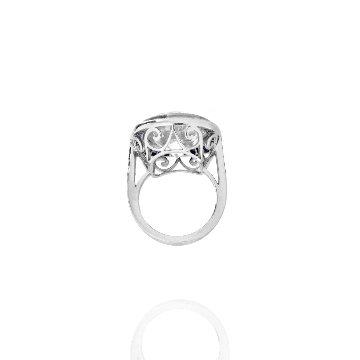 16.60 Carat Diamond and Platinum Ring