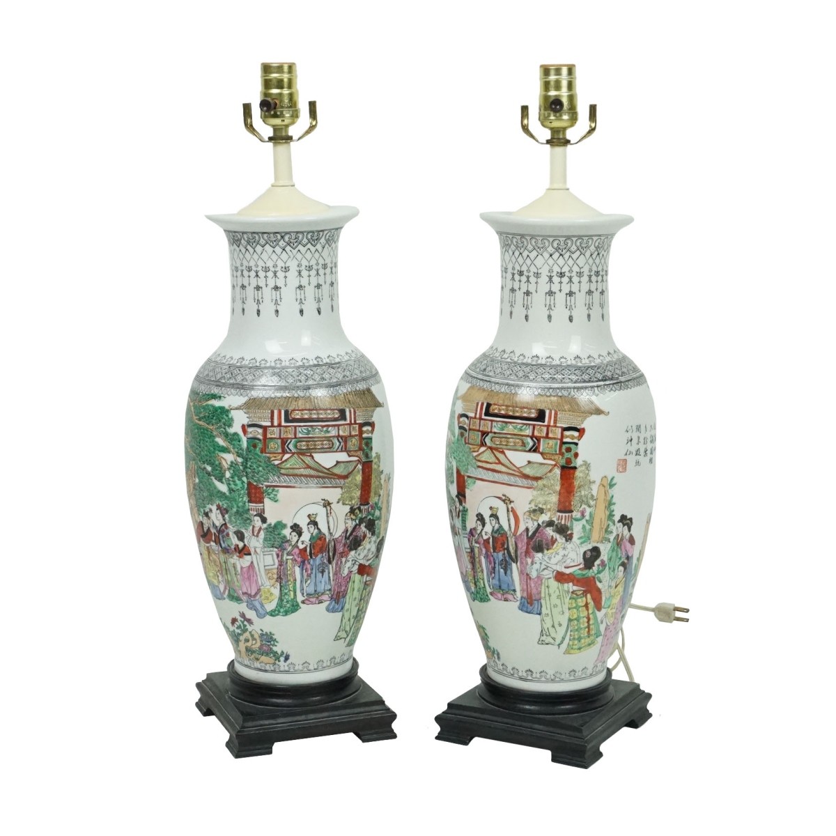 Pair of Chinese Lamps