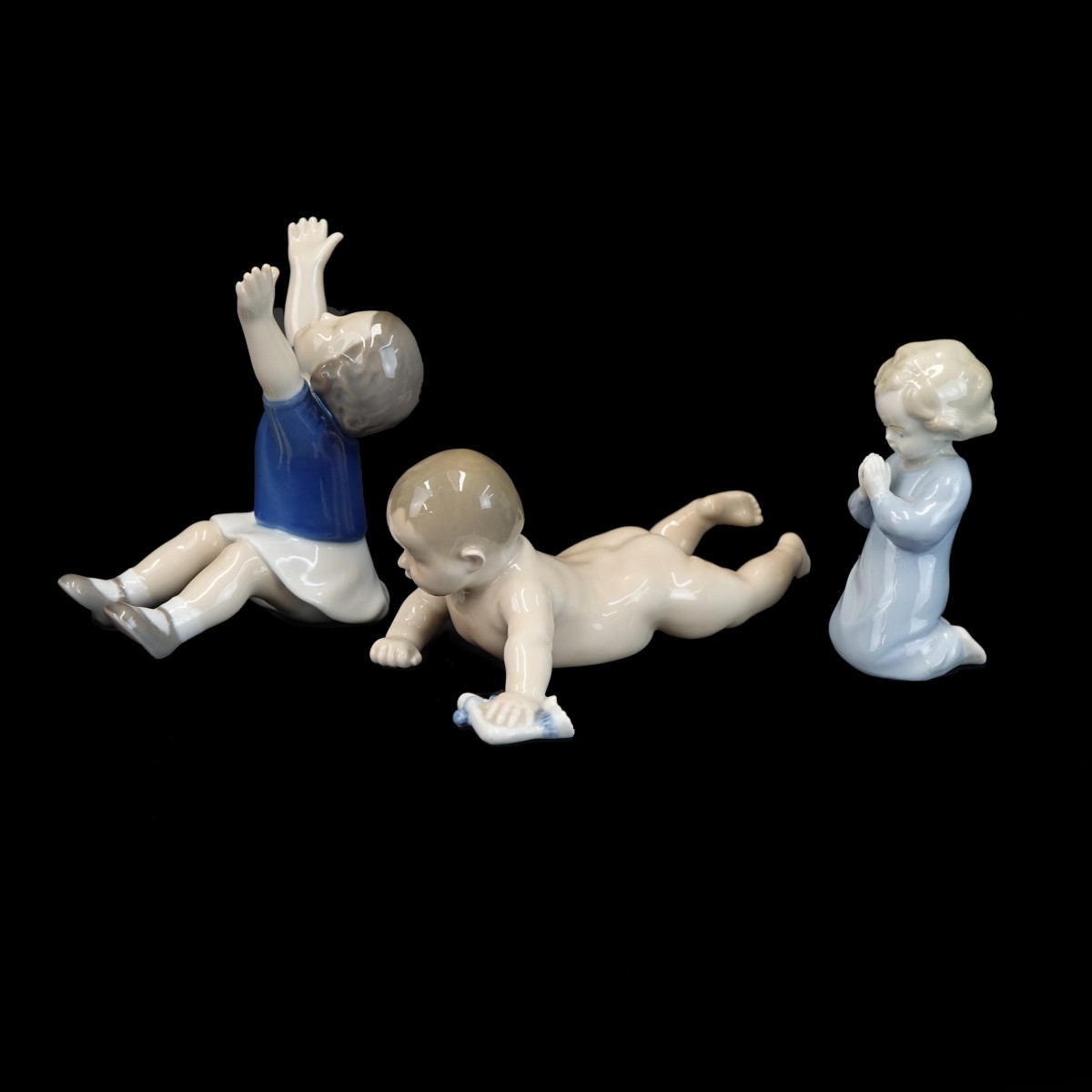 Vintage Glazed Porcelain Figurines