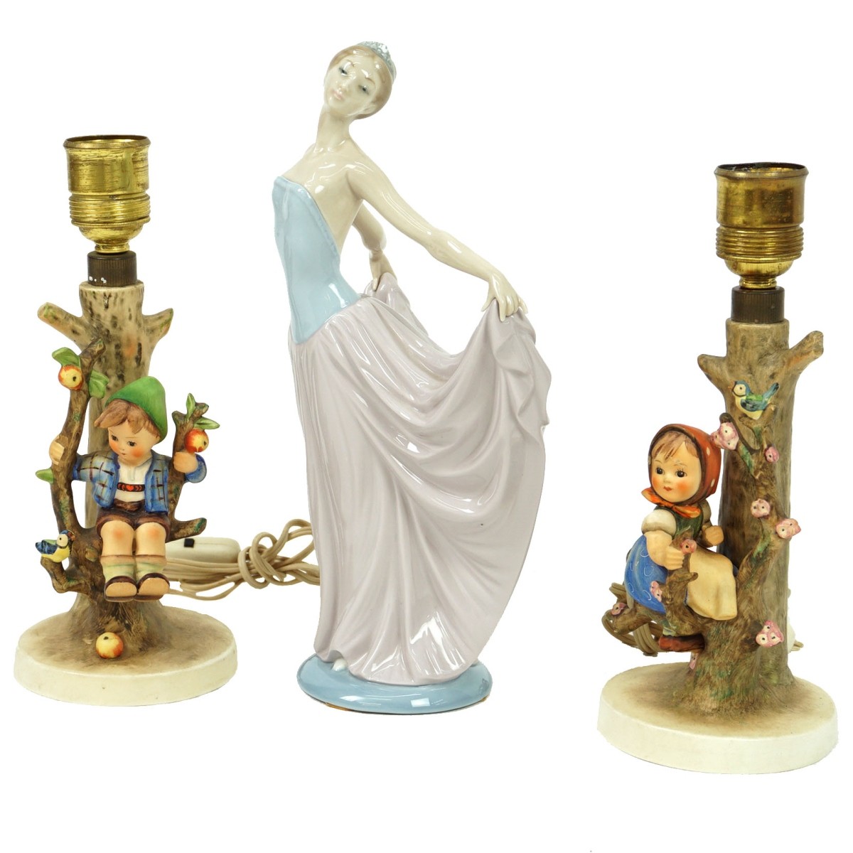 Three Vintage Porcelain Figurines