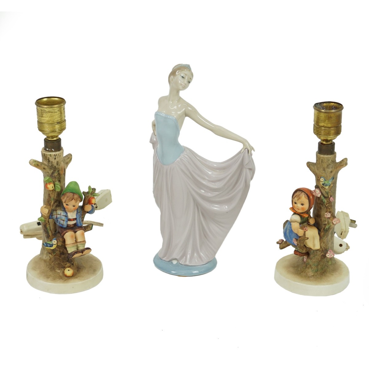 Three Vintage Porcelain Figurines