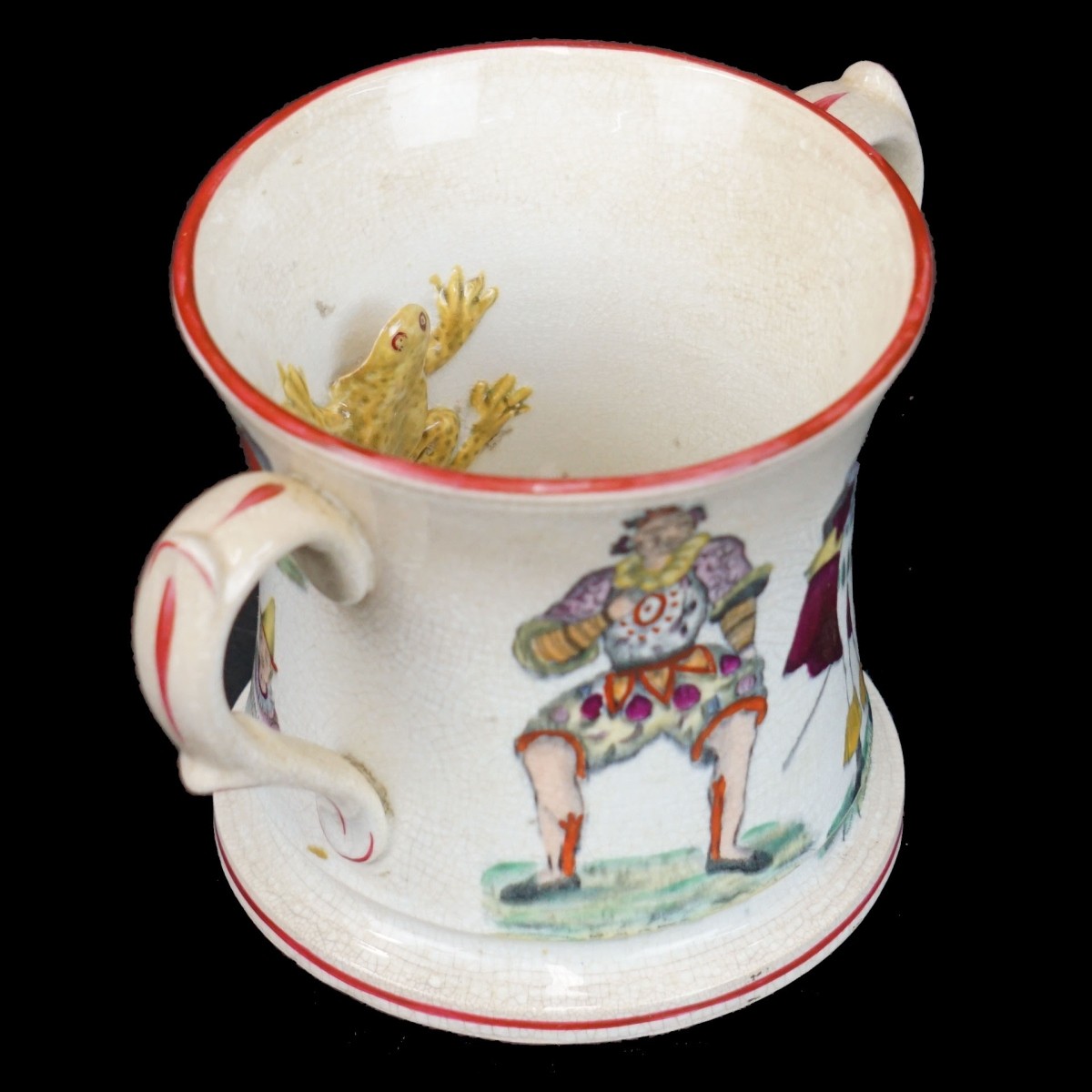 Staffordshire Frog Mug / Loving Cup