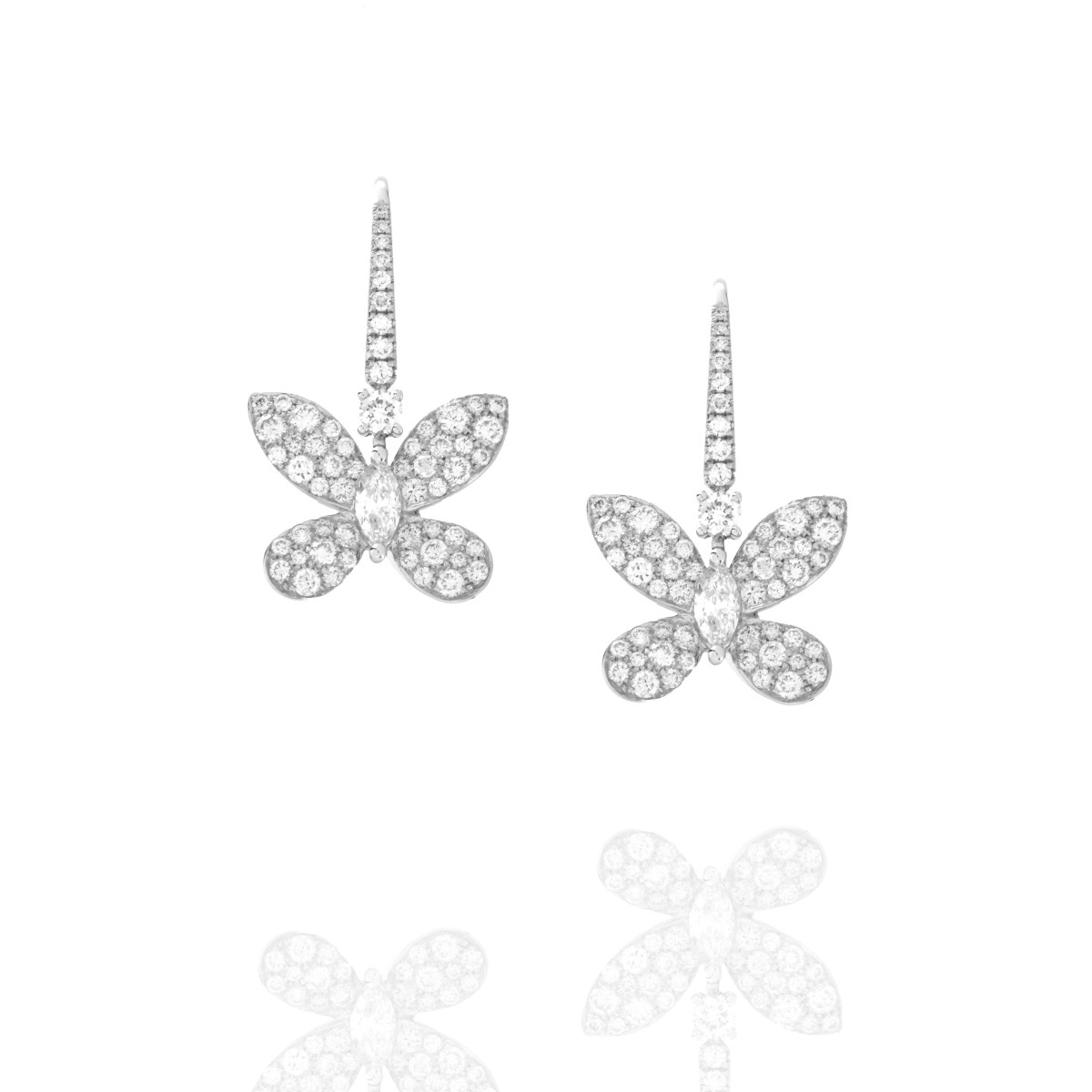 Diamond and 18K Earrings