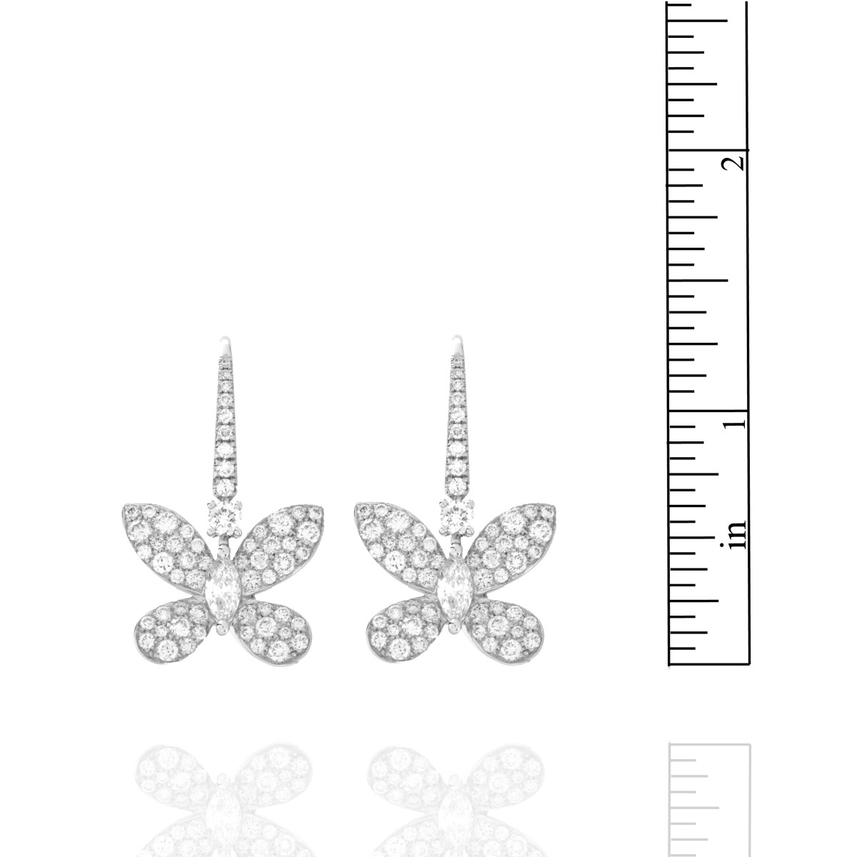 Diamond and 18K Earrings