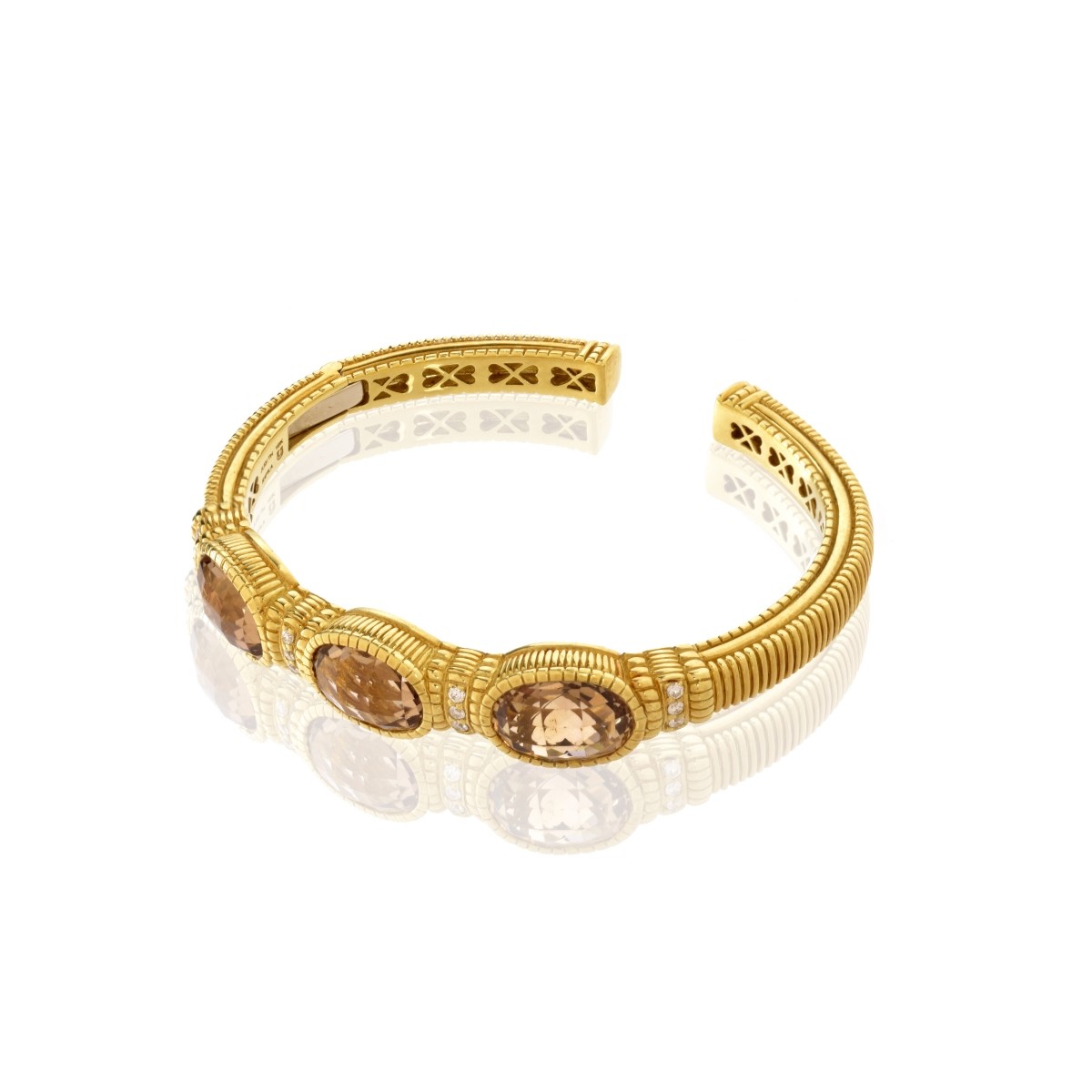 Judith Ripka Gemstone and 18K Bracelet